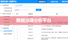 數(shù)據(jù)治理分析平臺（數(shù)據(jù)清洗、加工、規(guī)范）